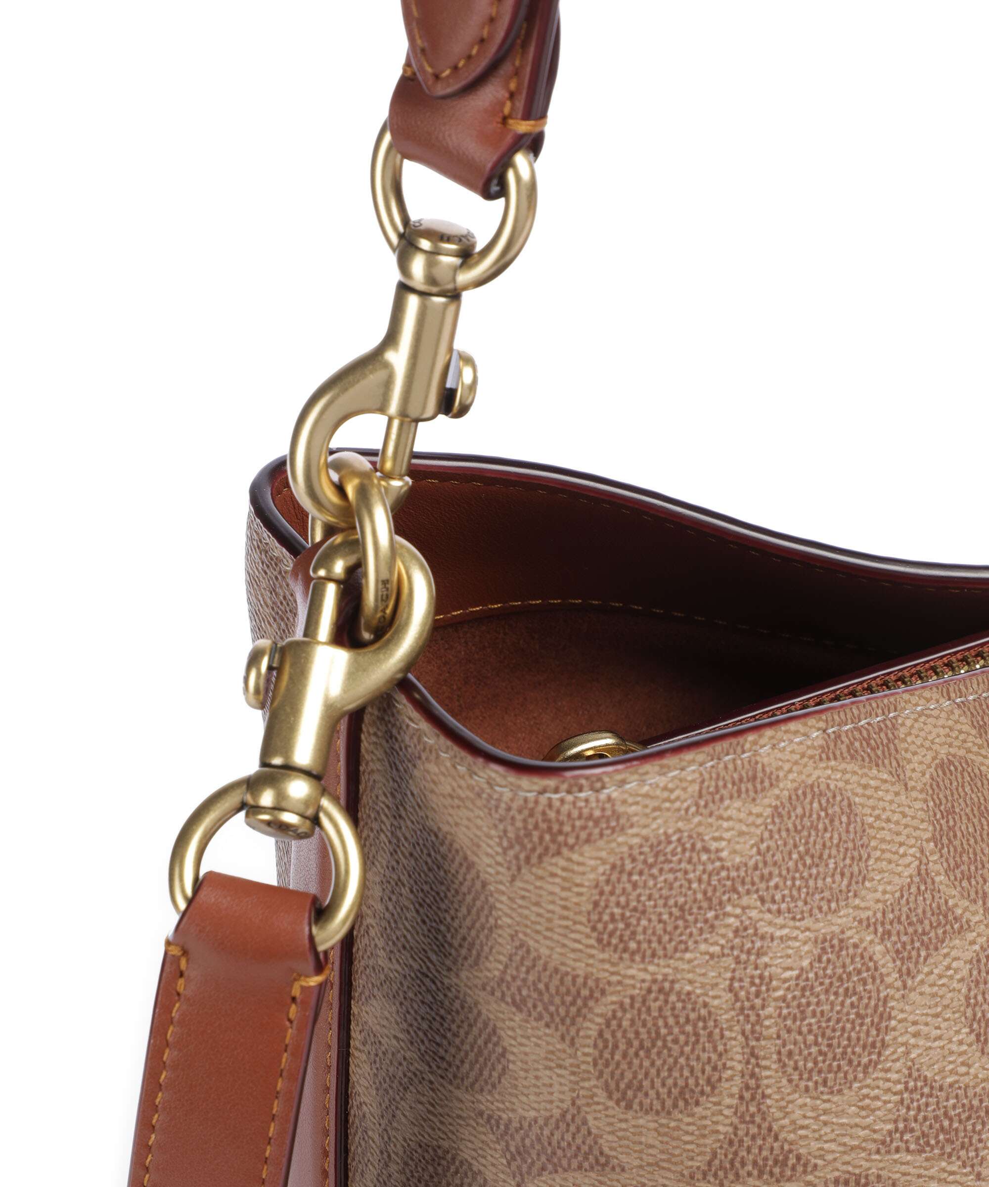 Coach Willow Signature Hobo bag tan caramel