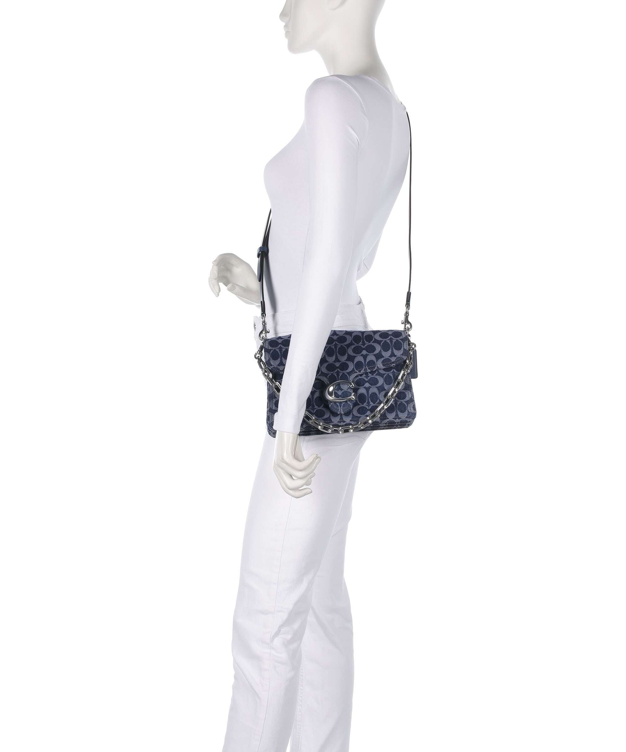 Coach Tabby Signature Chain Shoulder bag deep blue/multicolour