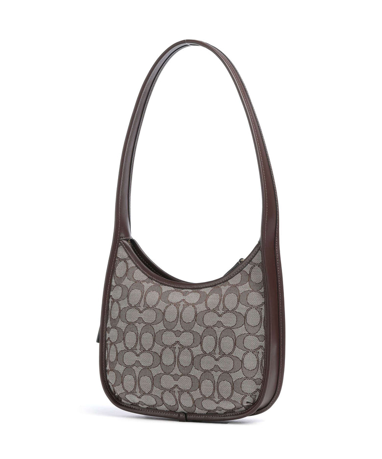 Coach The Coach Originals Curve Signature Jacquard Shoulder bag oak maple
