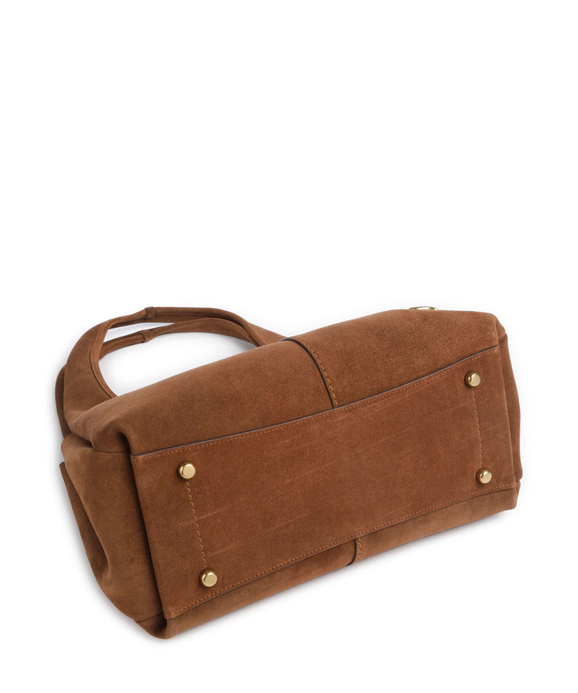 Coach Lana Suede Hobo bag warm brown