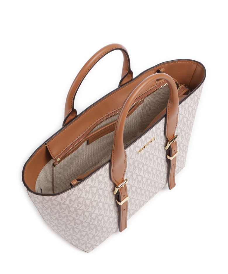Michael Kors Moore Handbag vanilla/acorn