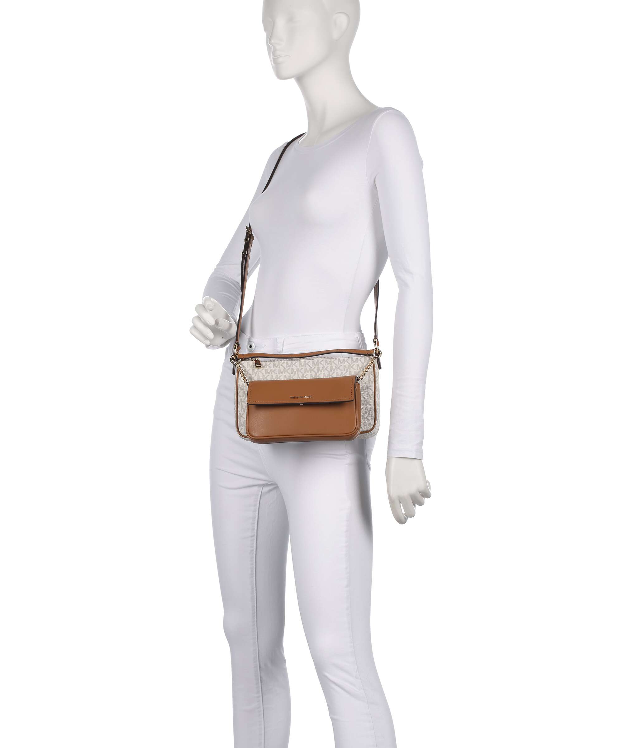 Michael Kors Bryant 5 in 1 Crossbody bag vanilla/acorn