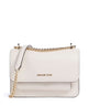 Michael Kors Claire Small Sac porté épaule light cream