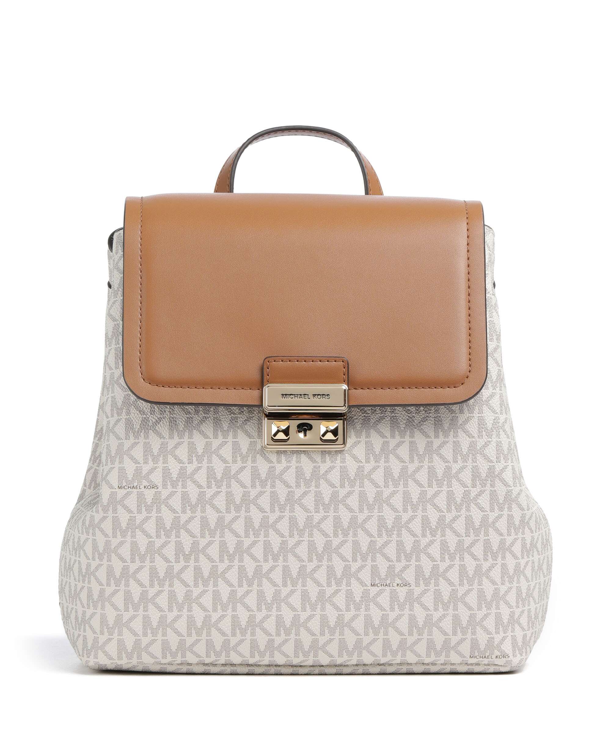 Michael Kors Tribeca Small Backpack vanilla/acorn