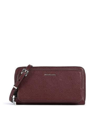 Michael Kors Jet Set Large Continental Sac bandoulière oxblood