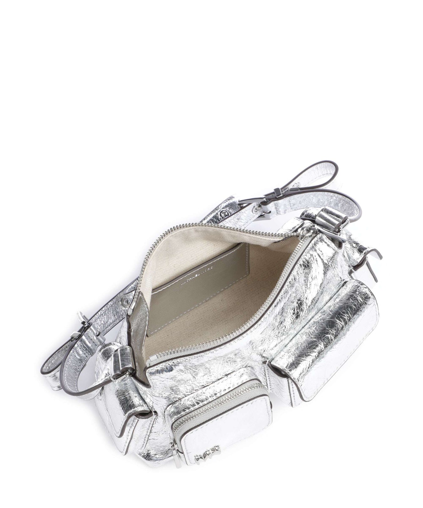 Michael Kors Dakota Small Crossbody bag silver