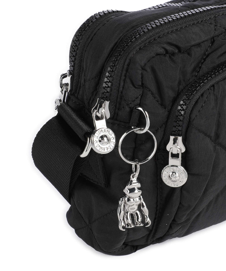 Kipling Crinkled Quilt Abanu M Zip Crossbody bag cosmic black
