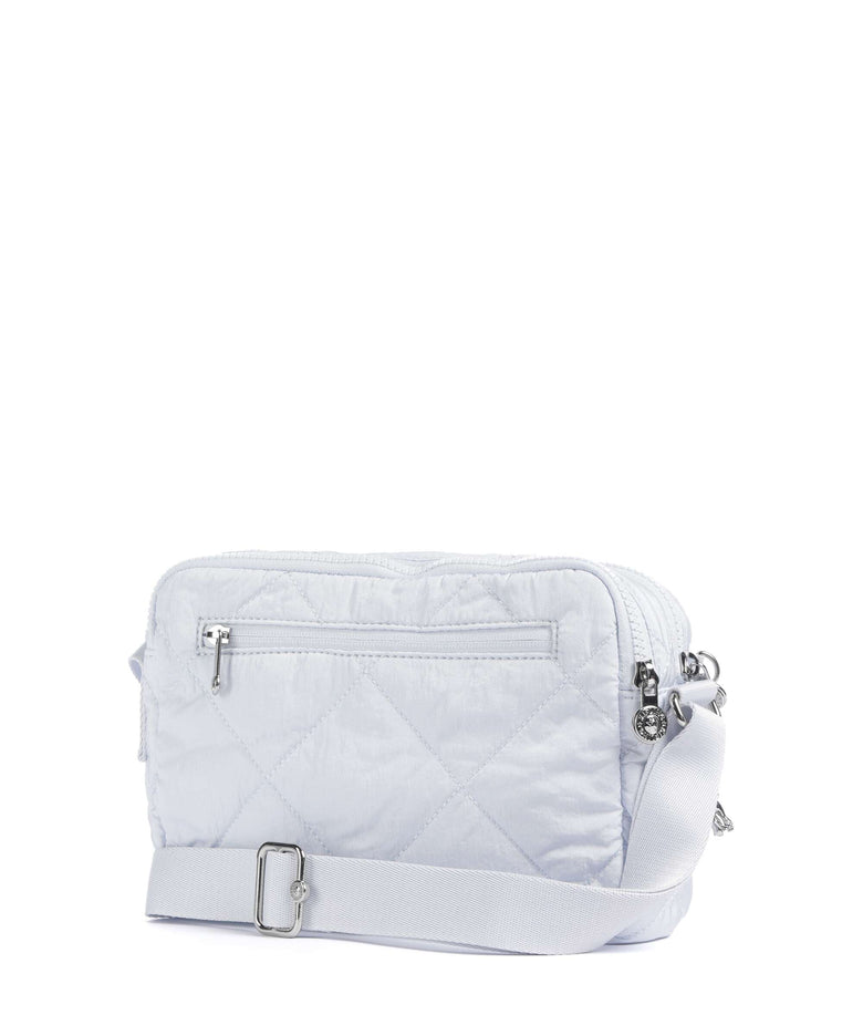 Kipling Crinkled Quilt Abanu M Zip Crossbody bag water blue