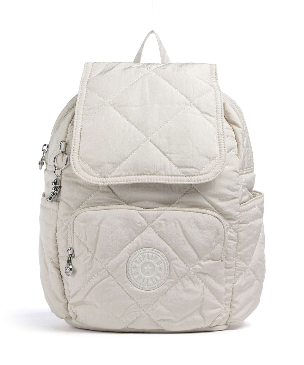 Kipling Crinkled Quilt City Pack S Backpack airy beige
