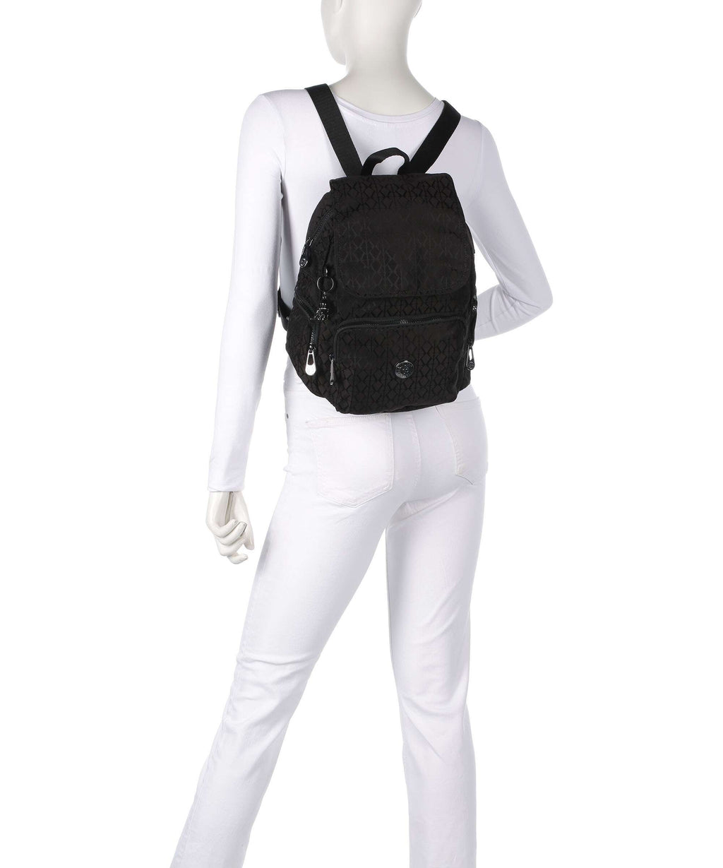 Kipling Elevated City Zip S Backpack black sign