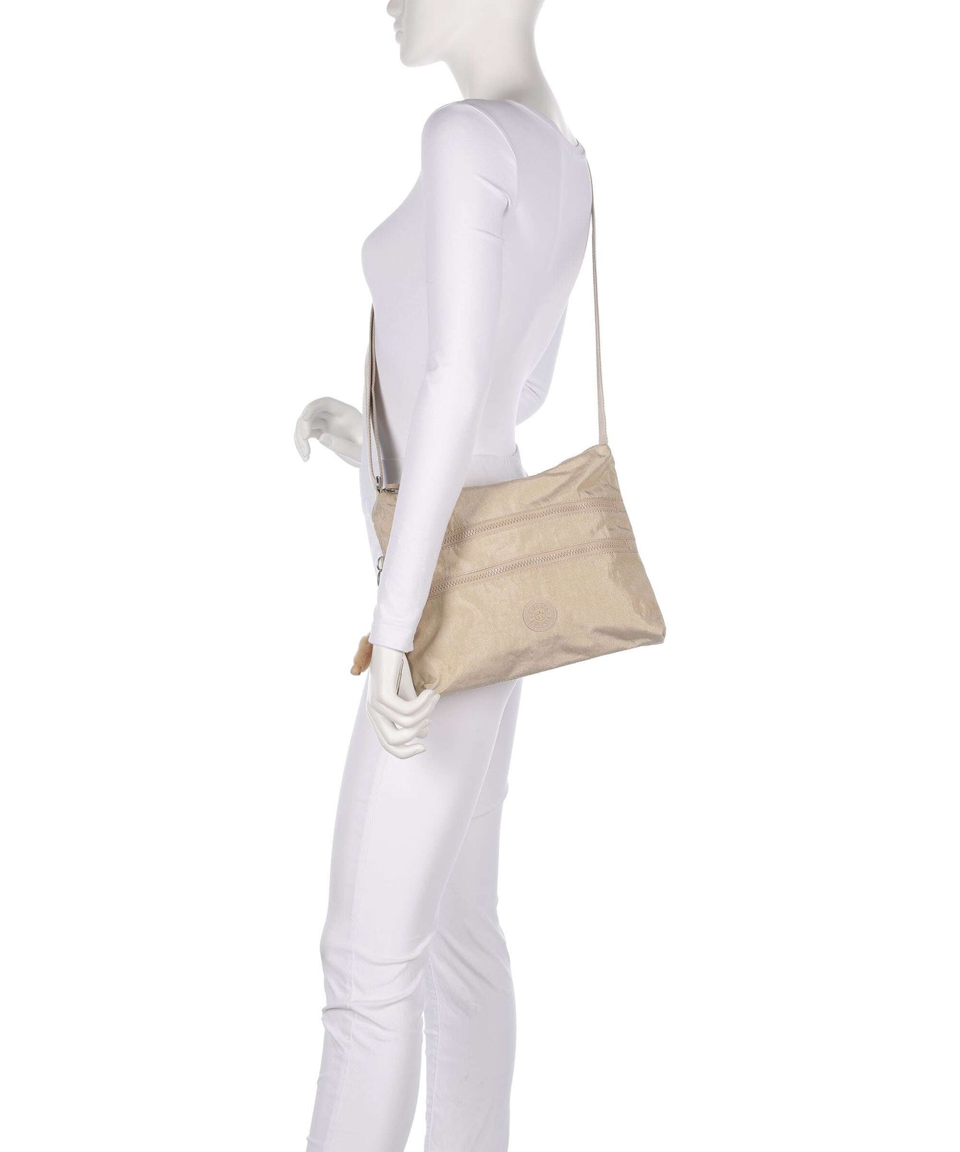 Kipling Basic Alvar Shoulder bag sparkled beige