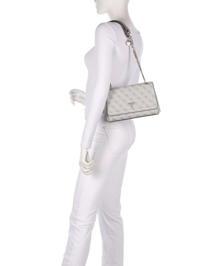 Guess Noelle Shoulder bag dark taupe logo