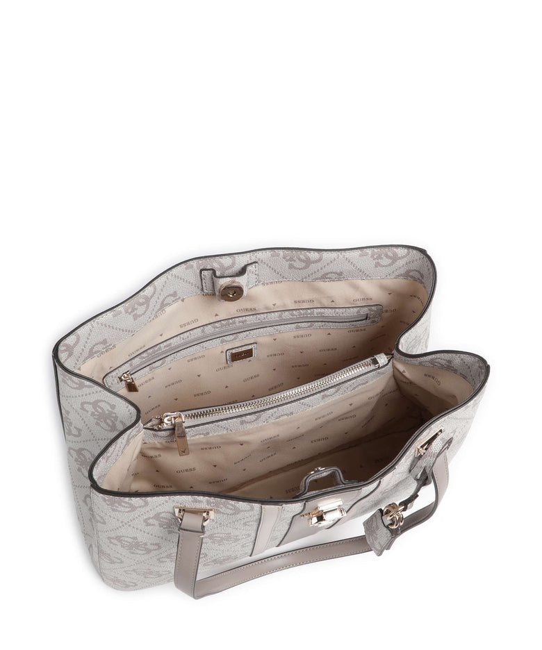 Guess Erenia Tote bag dark taupe logo