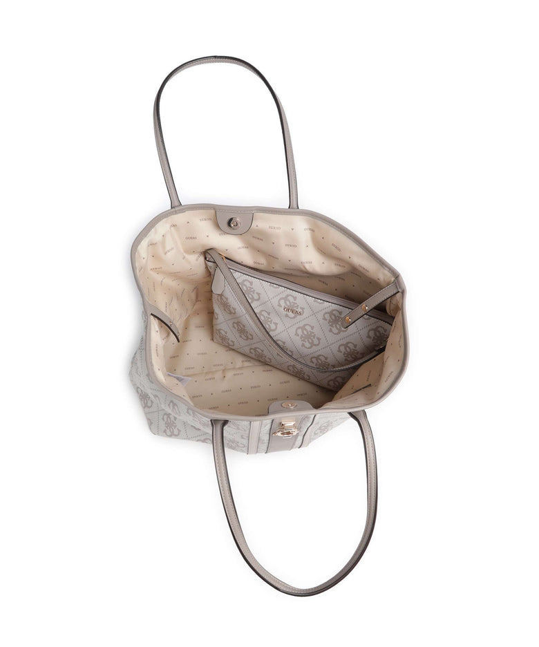 Guess Erenia Tote bag dark taupe logo