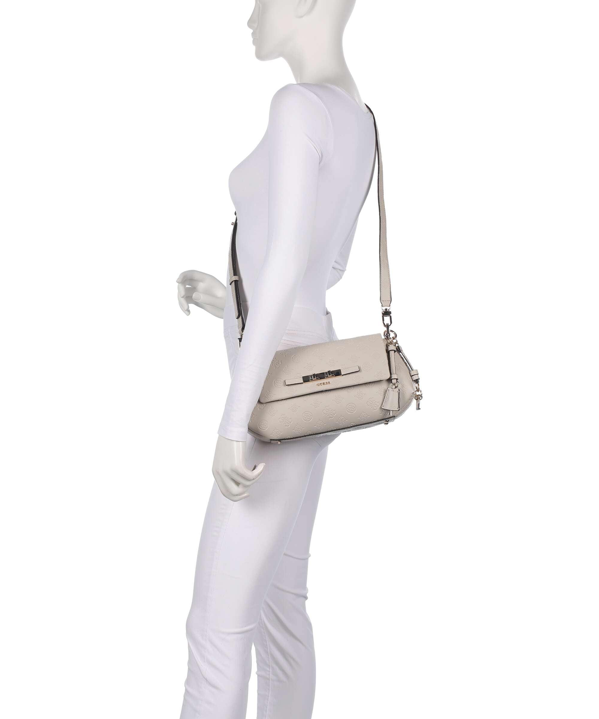 Guess Carmella Crossbody bag bone logo