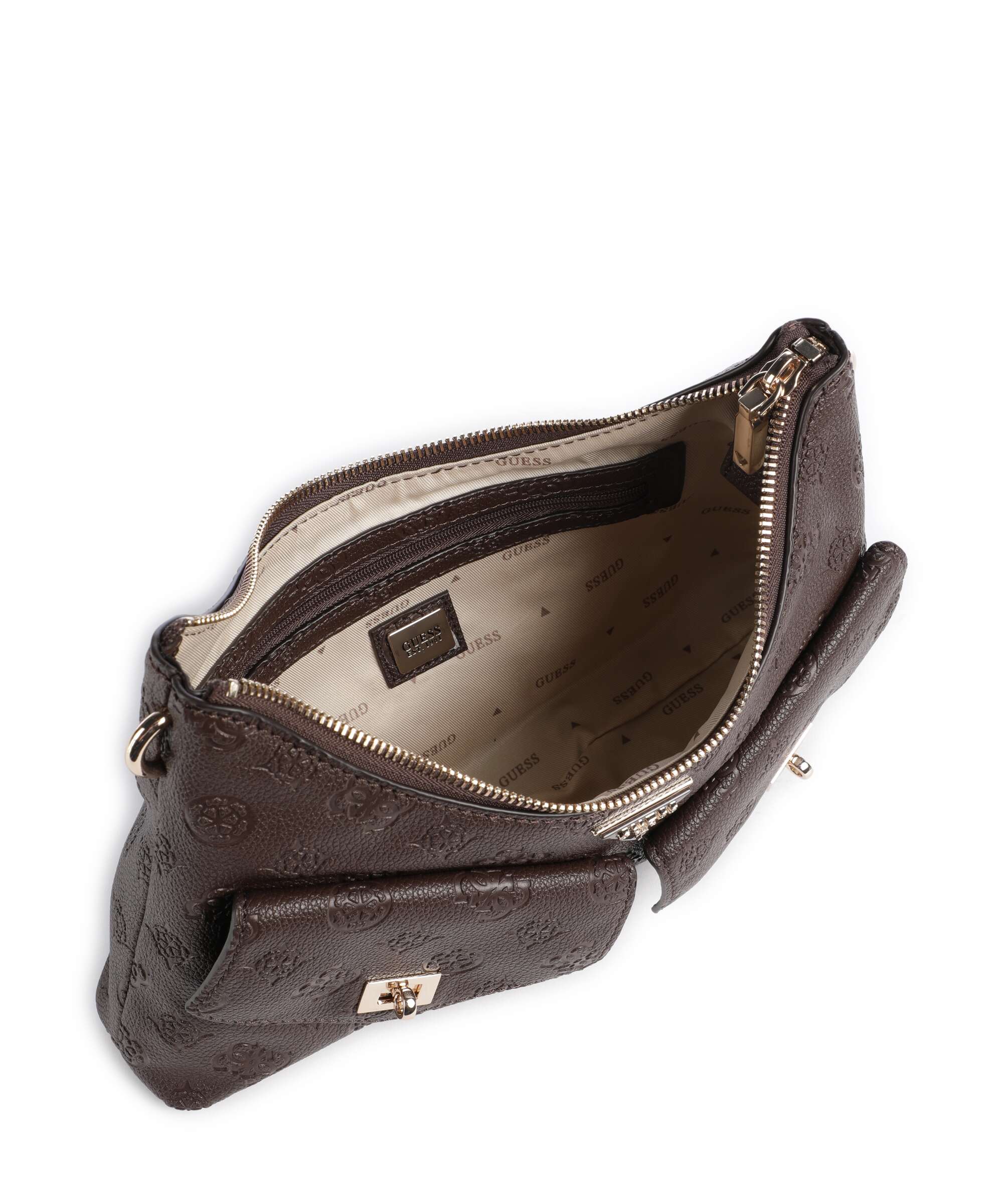 Guess Blake Shoulder bag brown logo