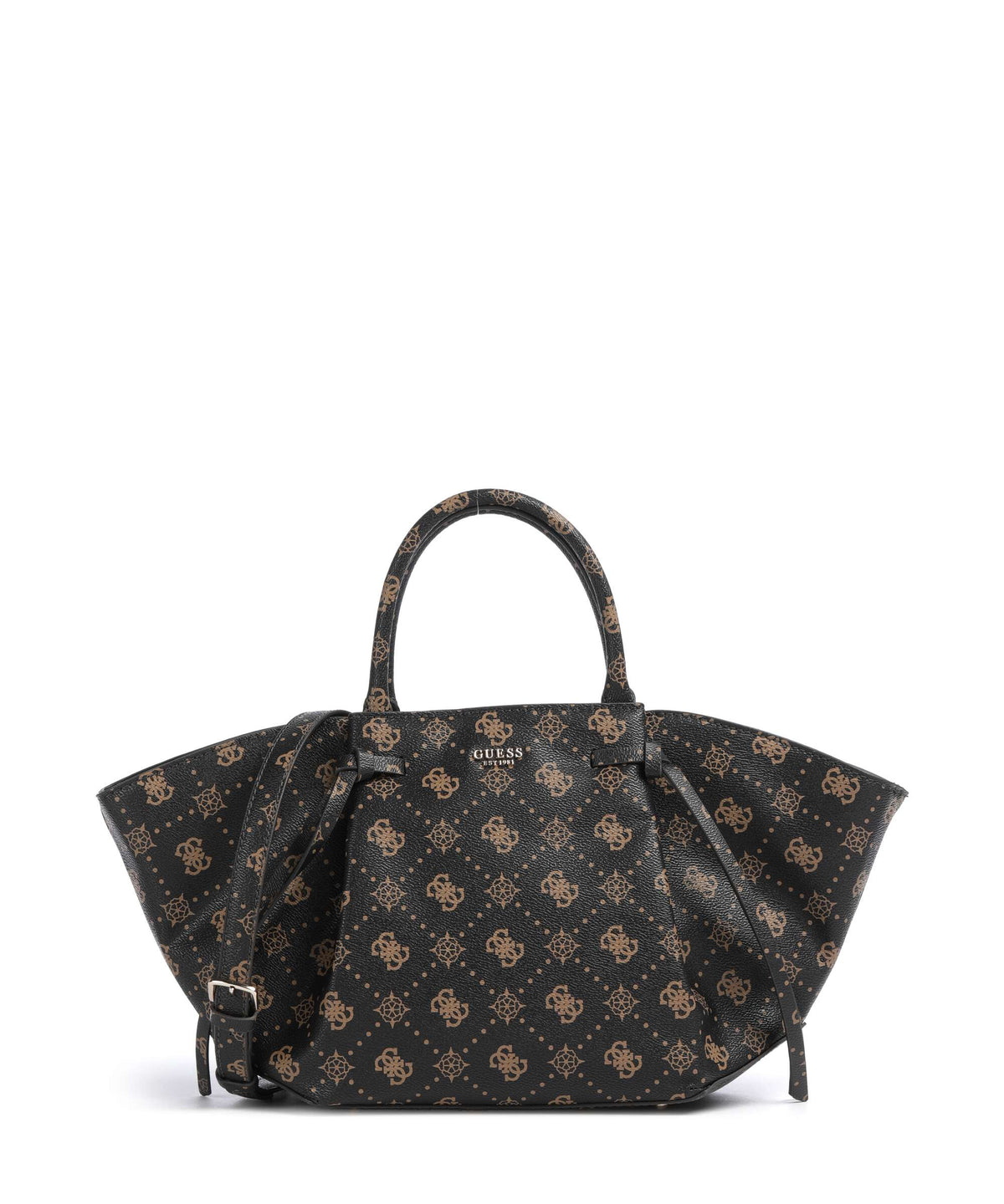 Guess Allegra Girlfriend Logo Handbag espresso logo