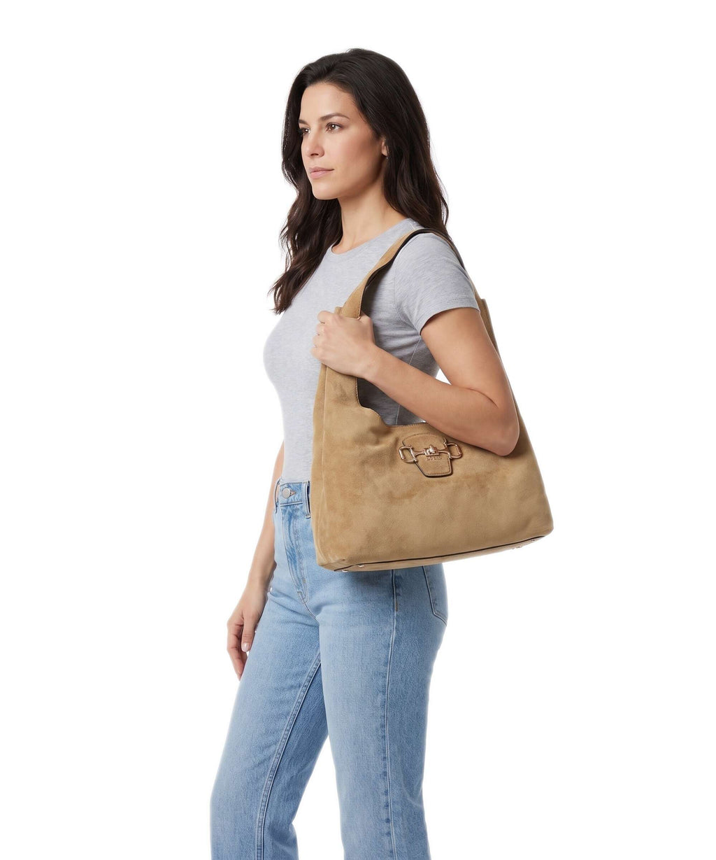 Guess Sunset Hobo bag tan