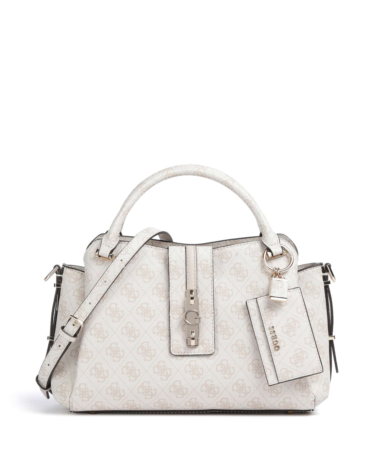 Guess Yvonne Girlfriend Logo Handbag stone logo