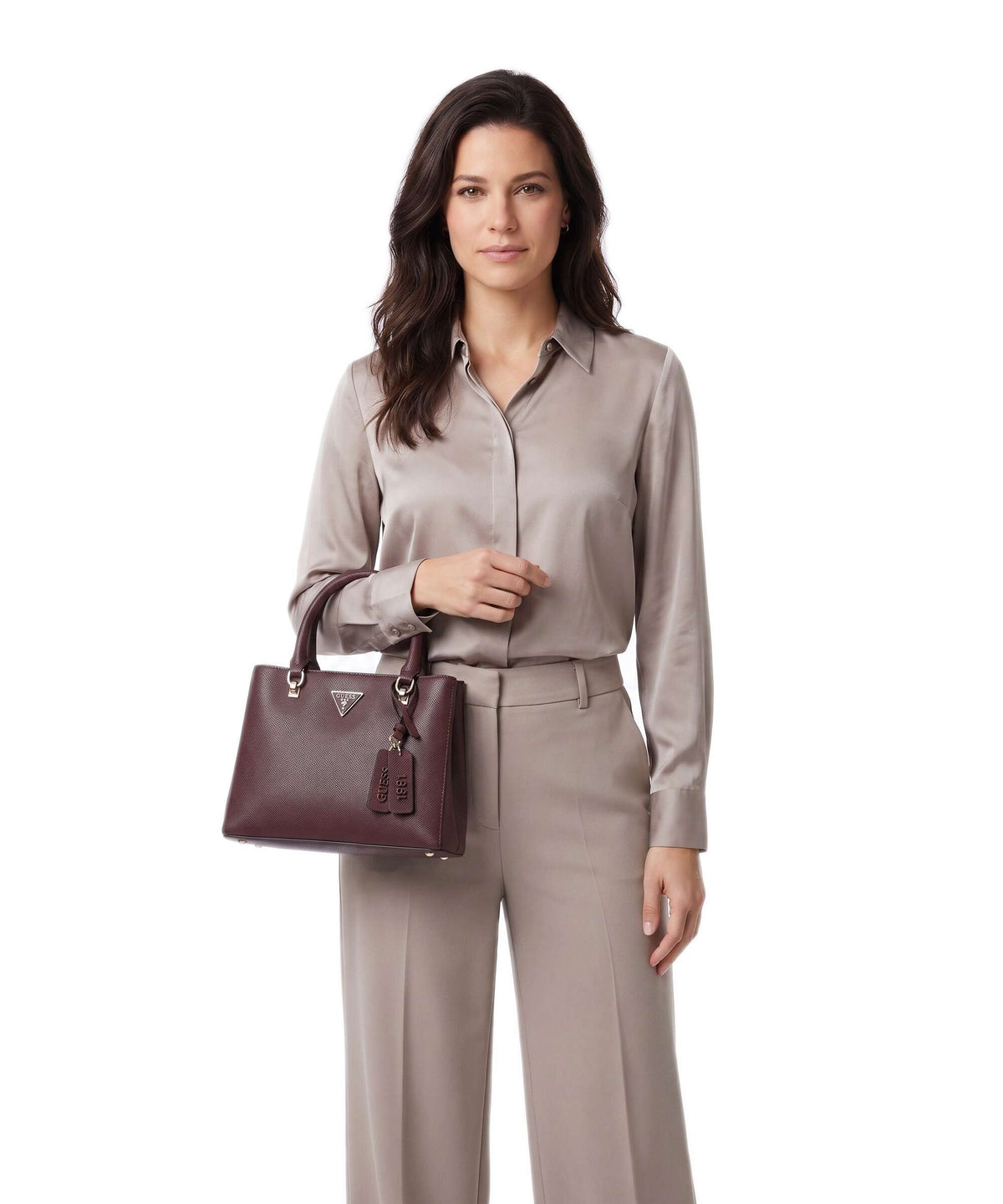 Guess Noelle II Small Handbag burgundy