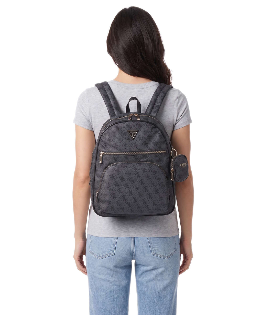 Guess Adrian Tech Logo Large Backpack coal logo