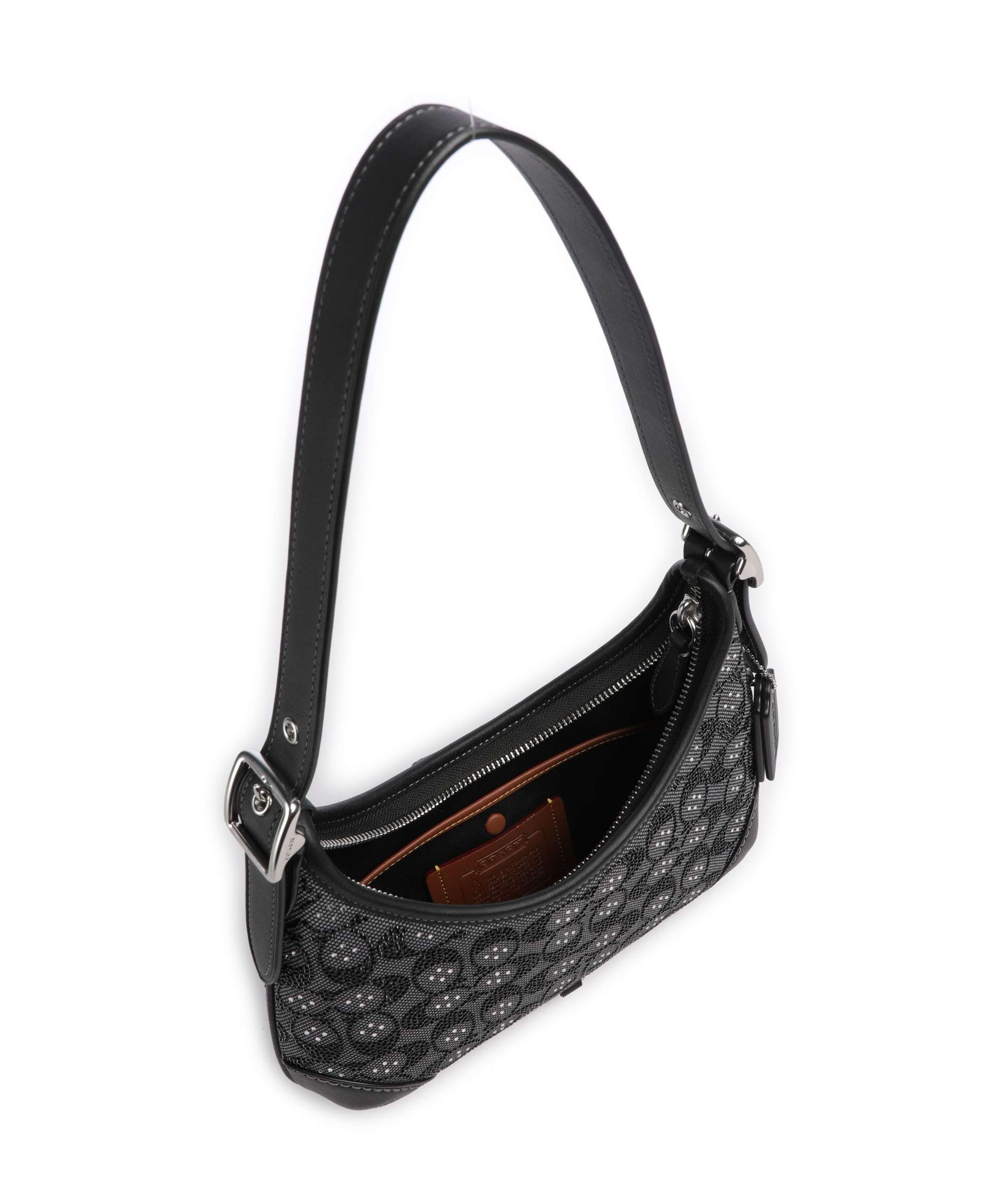 Coach The Coach Originals Hamptons Crystal Signature Shoulder bag black