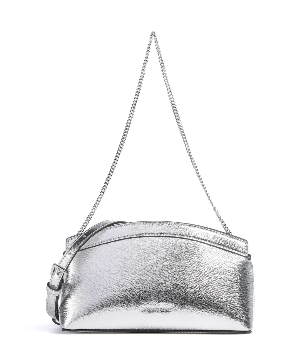 Michael Kors Athena Dome Chain Small Shoulder bag silver