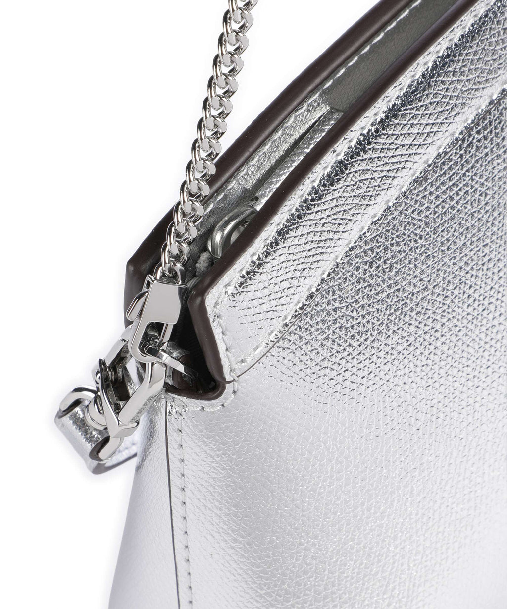 Michael Kors Athena Dome Chain Small Shoulder bag silver