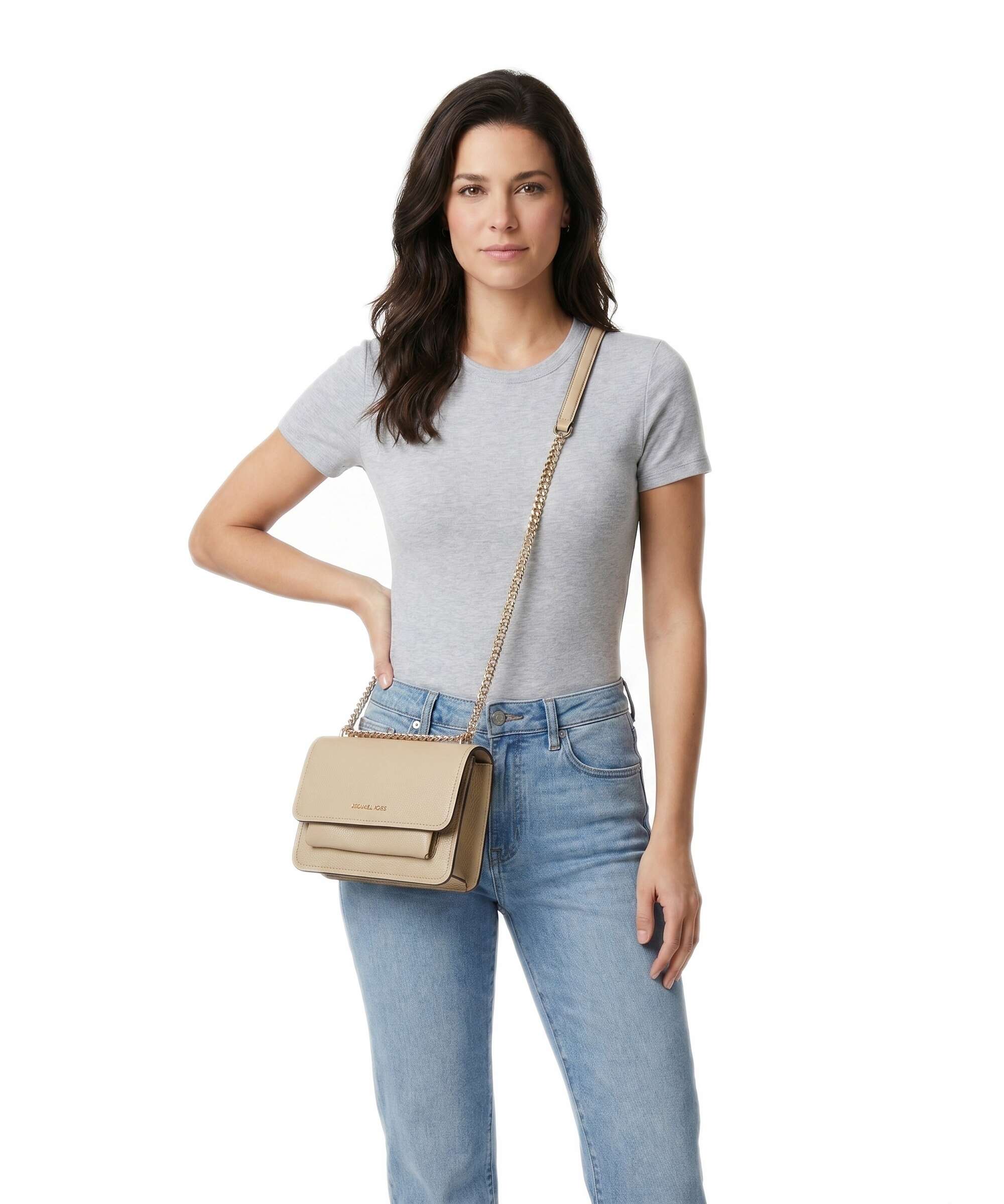 Michael Kors Claire Small Shoulder bag khaki