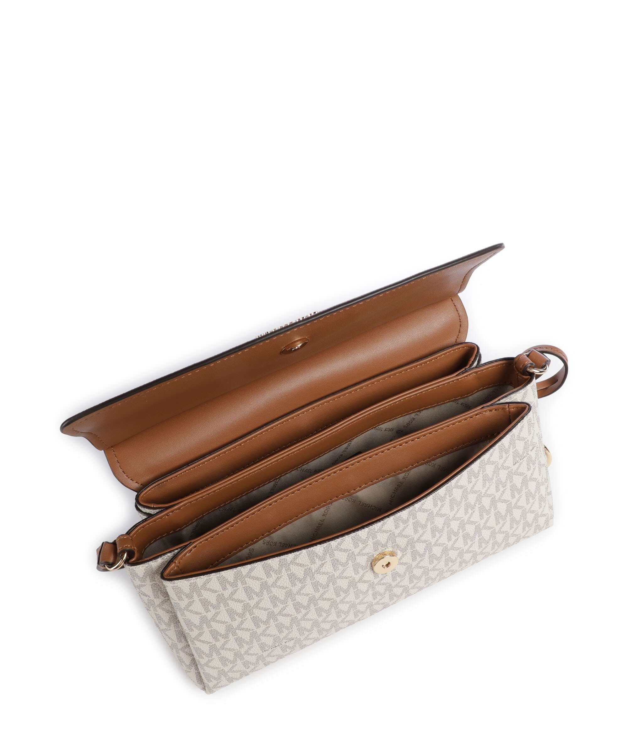 Michael Kors Landry Medium Shoulder bag vanilla/acorn
