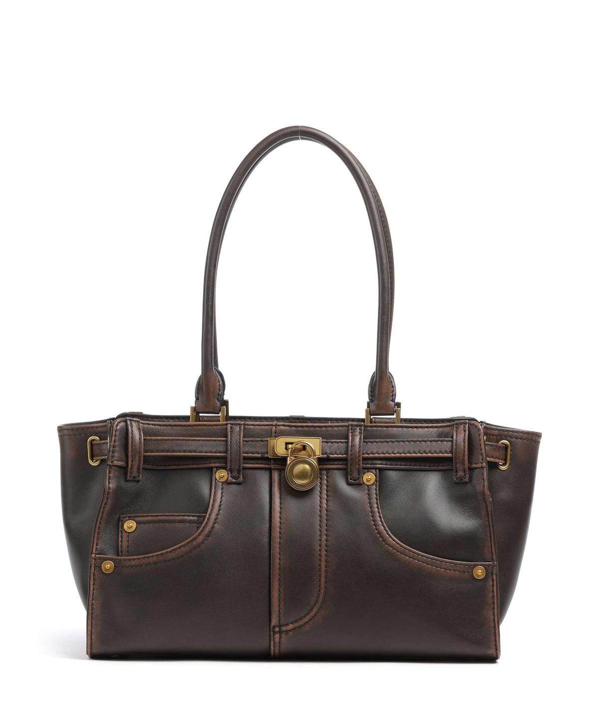 Michael Kors Hamilton Moderne Small Shoulder bag chocolate