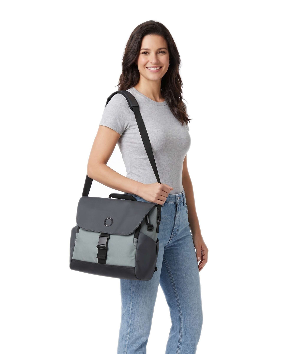 Delsey Paris Securflap Messenger bag sage green