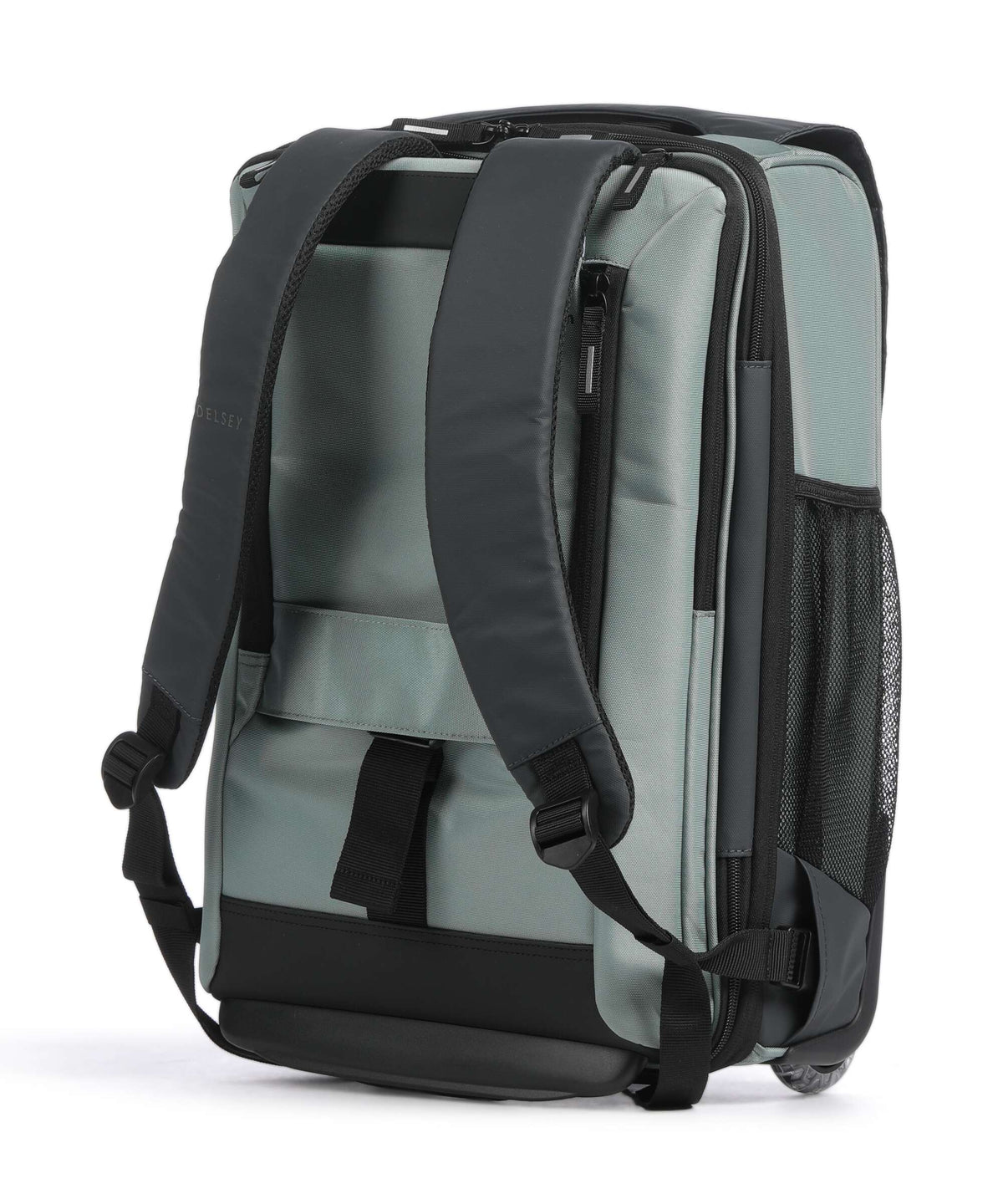 Delsey Paris Securflap Backpack with wheels sage green