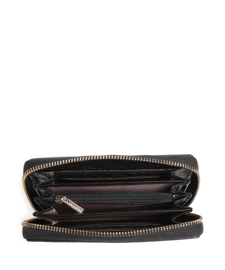 Lancaster Exotic Croco Wallet noir