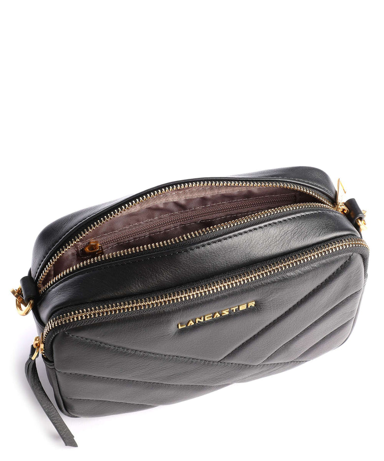 Lancaster Soft Matelassé Crossbody bag noir