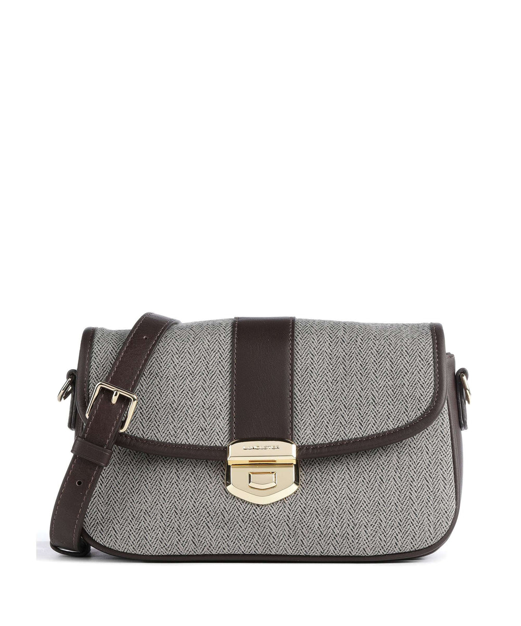 Lancaster Chevron Fia Crossbody bag marron chevron
