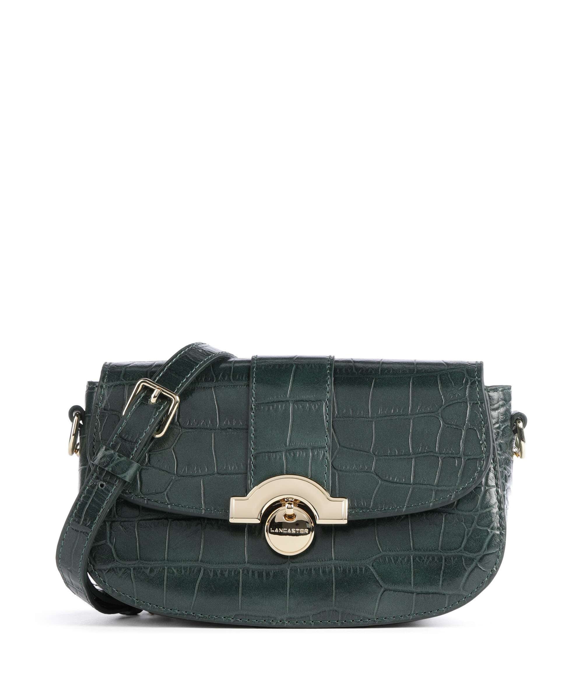Lancaster Exotic CN Croco Crossbody bag vertforêt