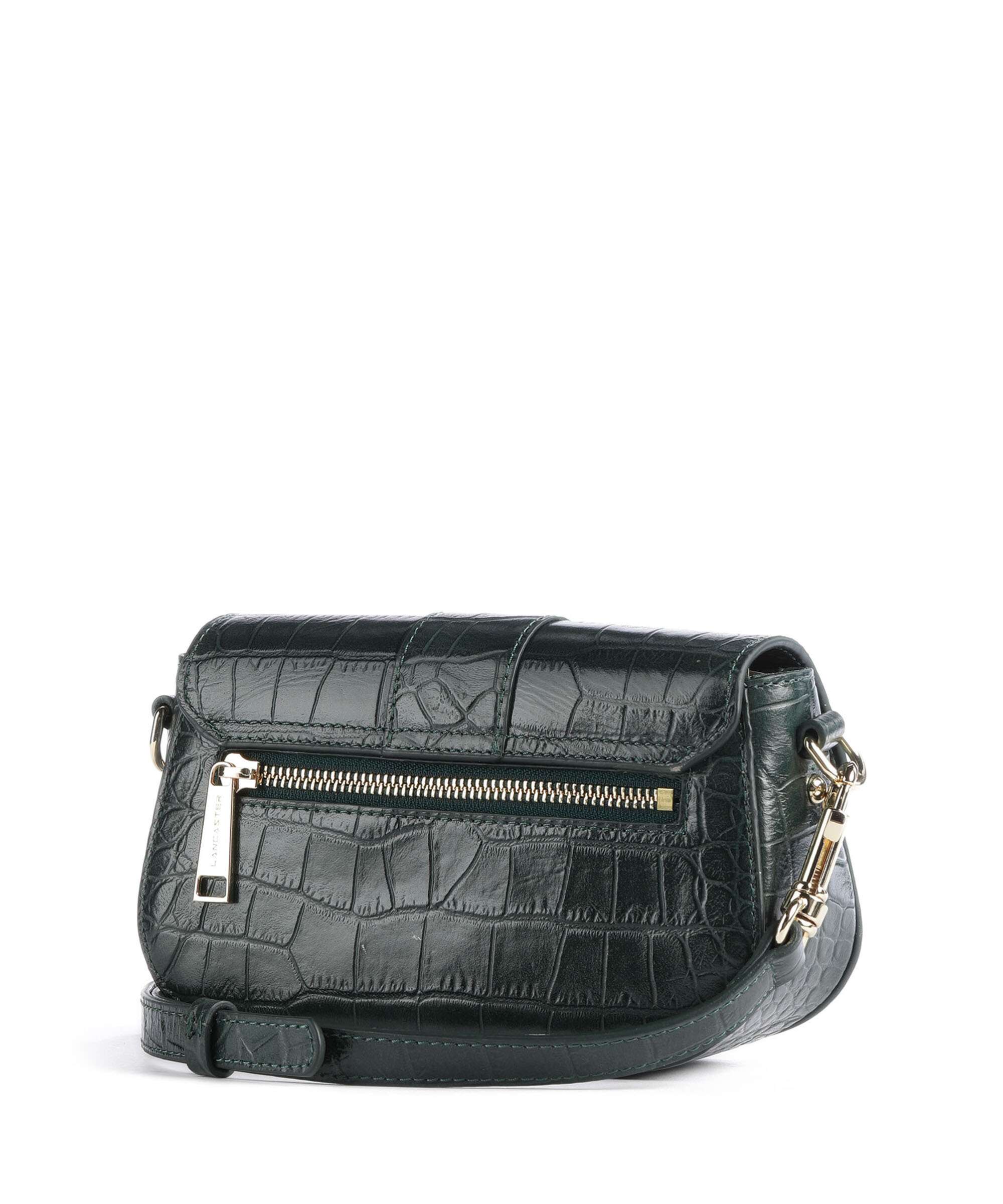Lancaster Exotic CN Croco Crossbody bag vertforêt