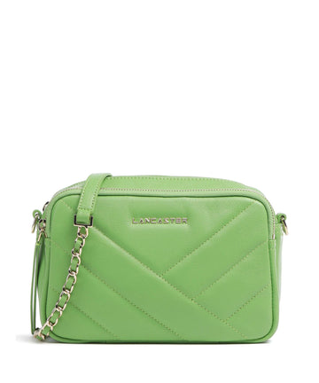 Lancaster Soft Matelassé Crossbody tas vertmouss