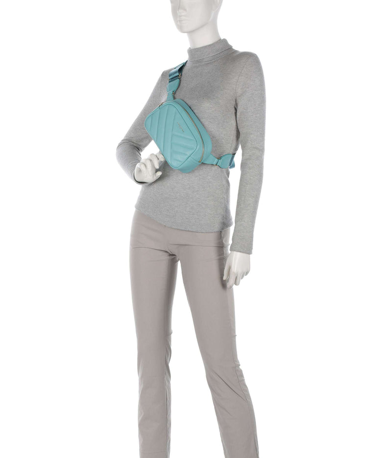 Lancaster Soft Matelassé Belt bag lagon