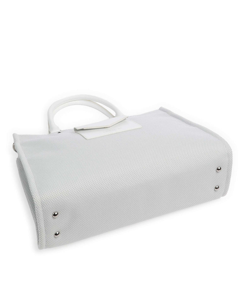 Lancaster Actual Conscious Canvas Handbag blanc