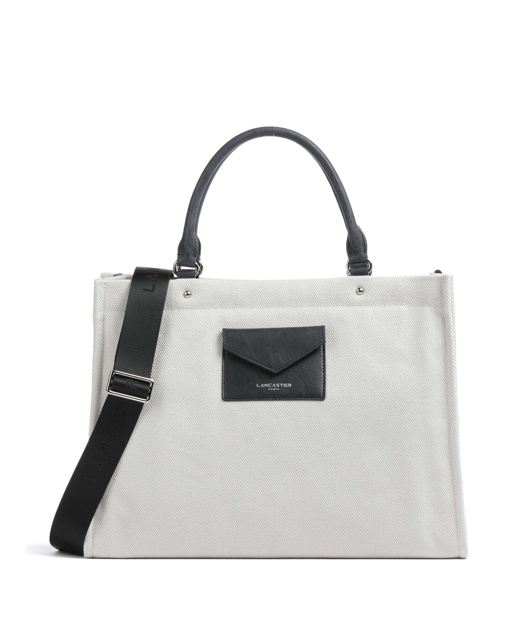 Lancaster Actual Conscious Canvas Handbag grisclai
