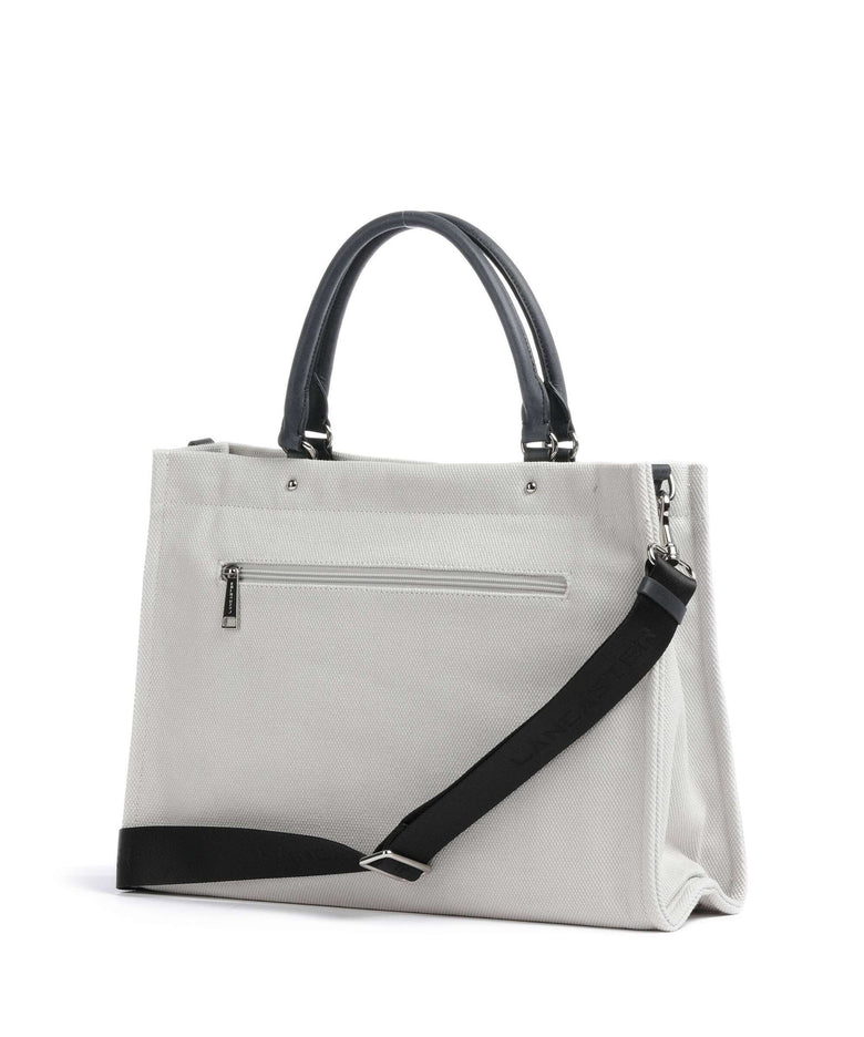 Lancaster Actual Conscious Canvas Handbag grisclai