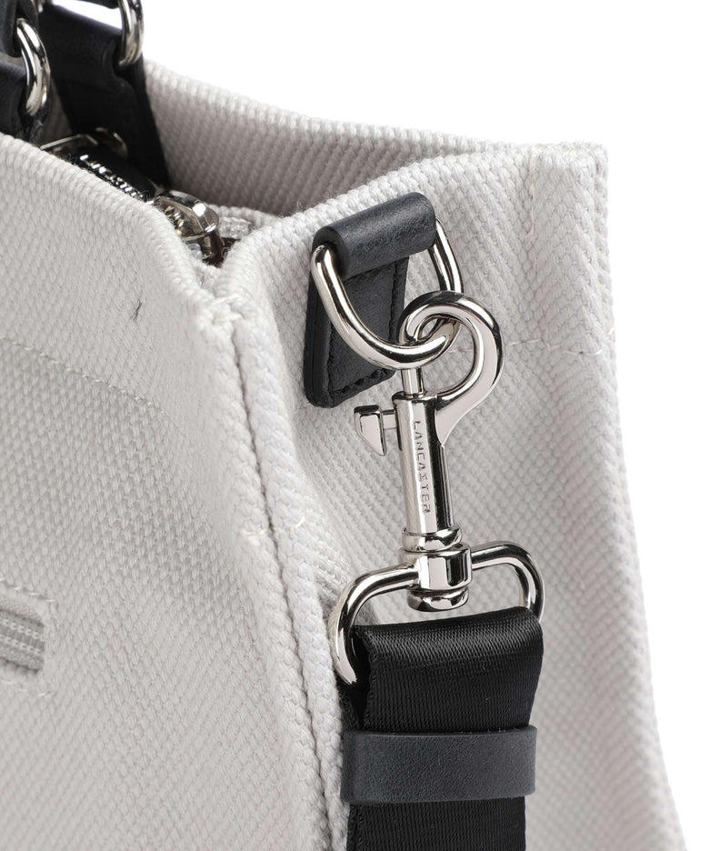 Lancaster Actual Conscious Canvas Handbag grisclai