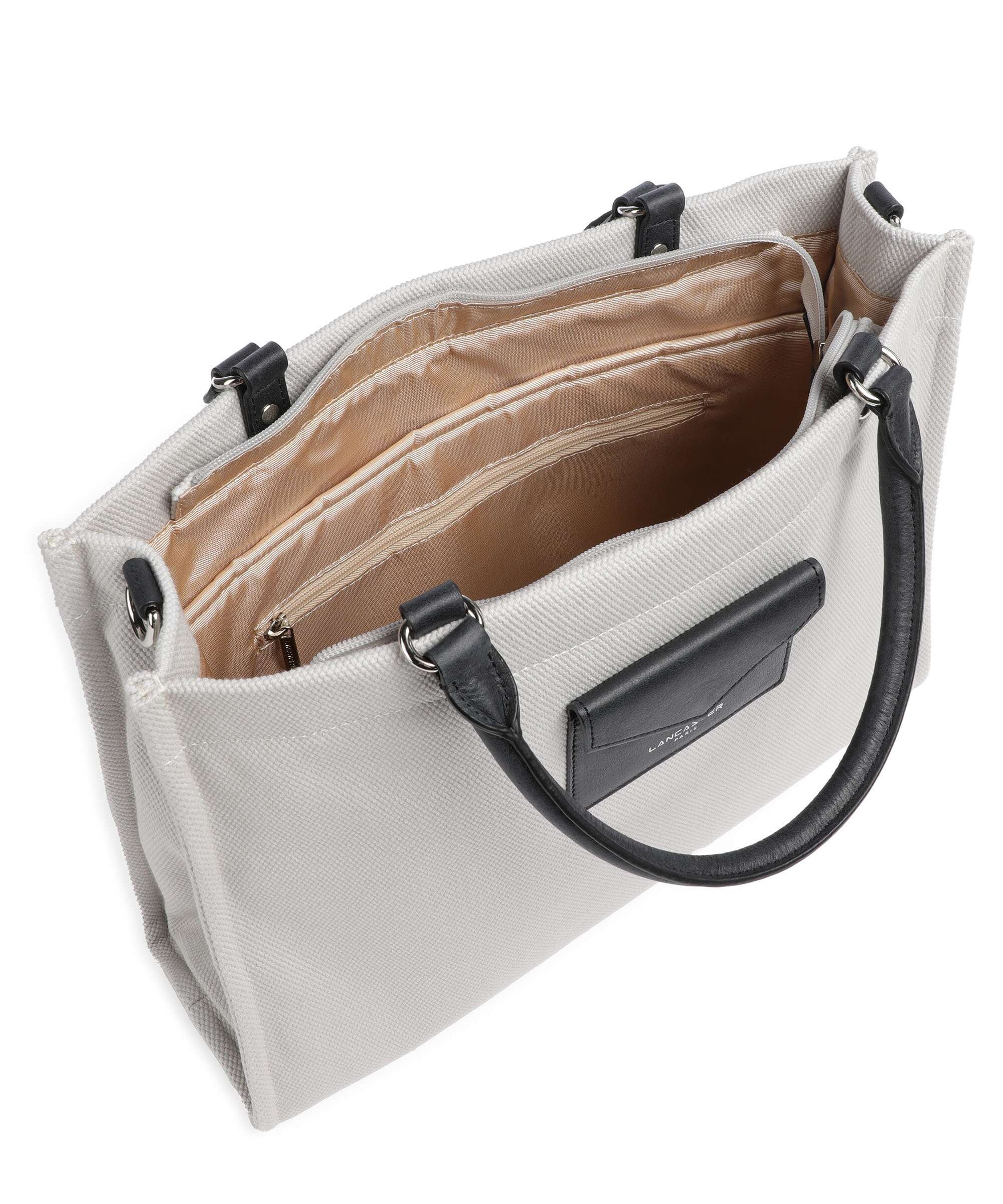 Lancaster Actual Conscious Canvas Handbag grisclai