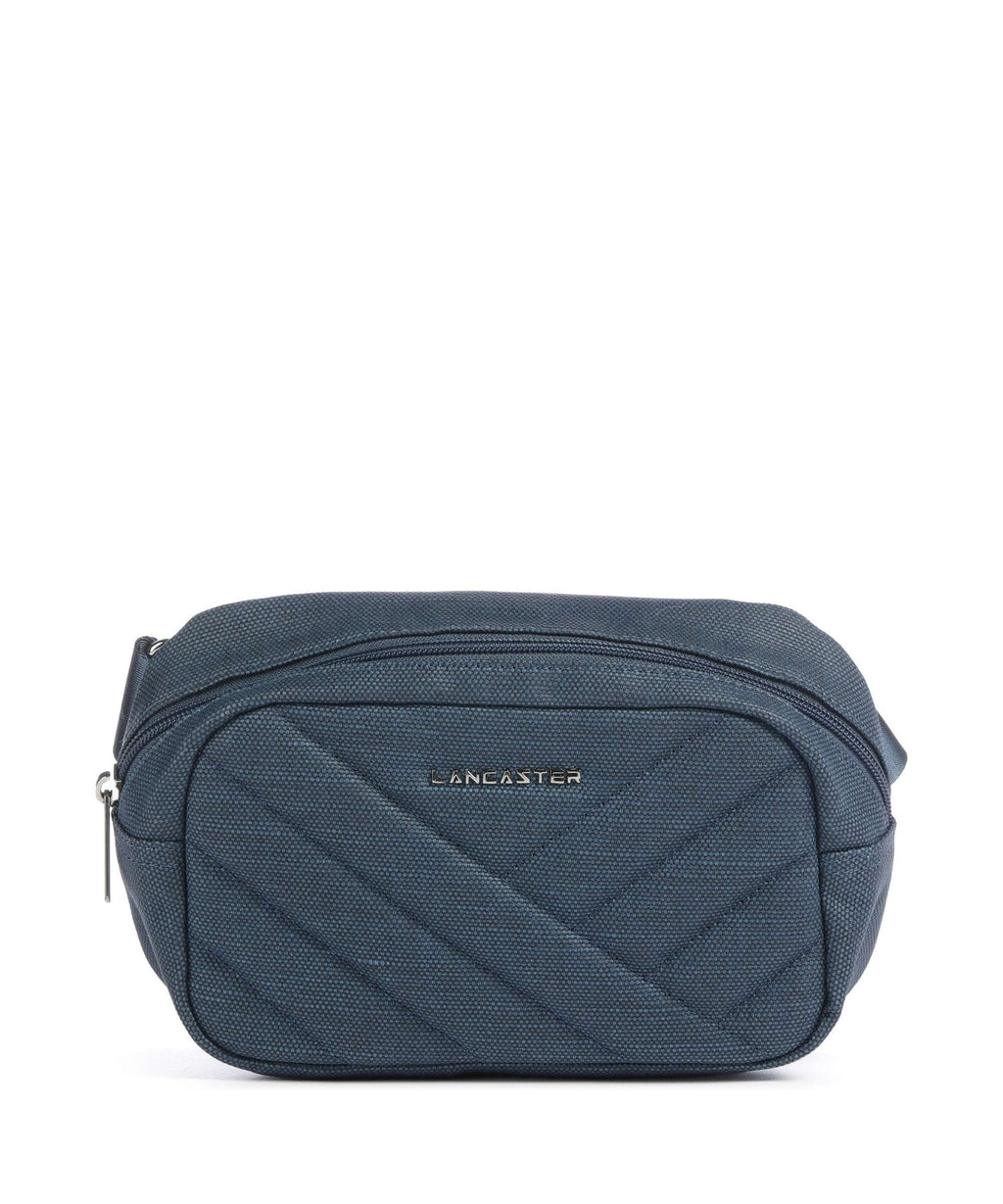 Lancaster Canvas Matelassé Belt bag bleufonc