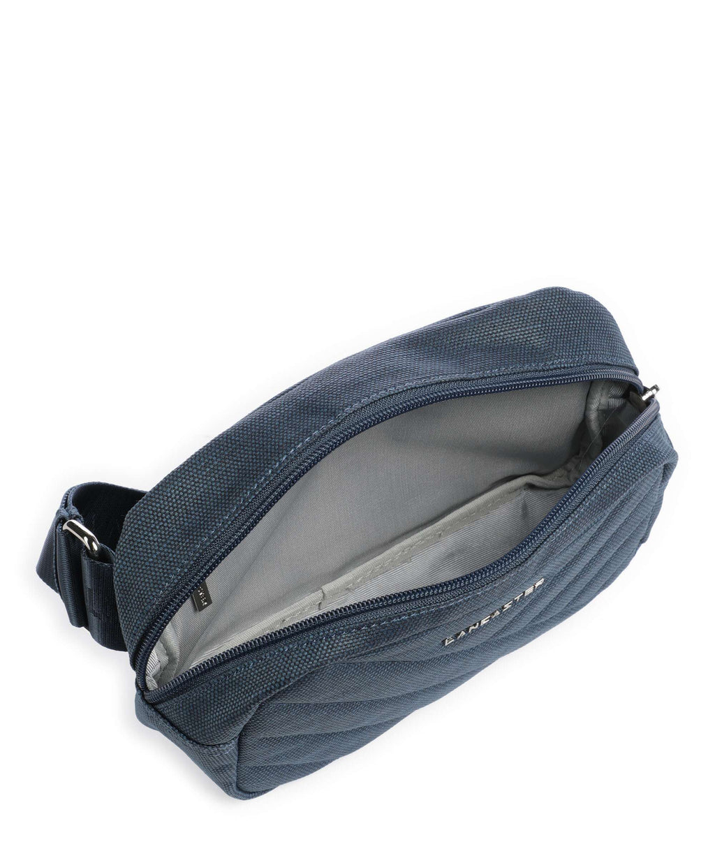 Lancaster Canvas Matelassé Belt bag bleufonc