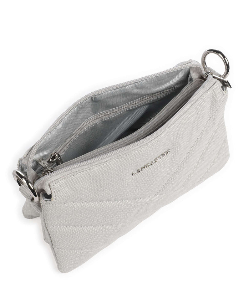 Lancaster Canvas Matelassé Shoulder bag mastic