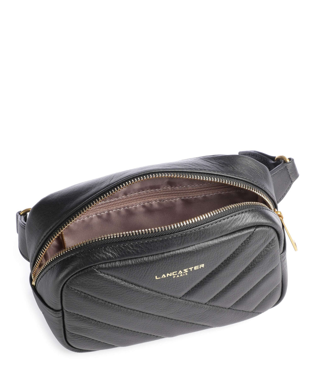 Lancaster Soft Matelassé Fanny pack noir