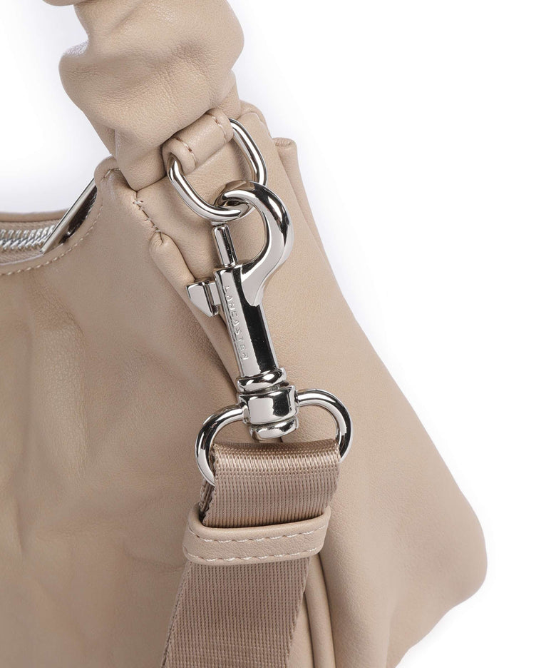 Lancaster Actual Froissé Shoulder bag beige foncé